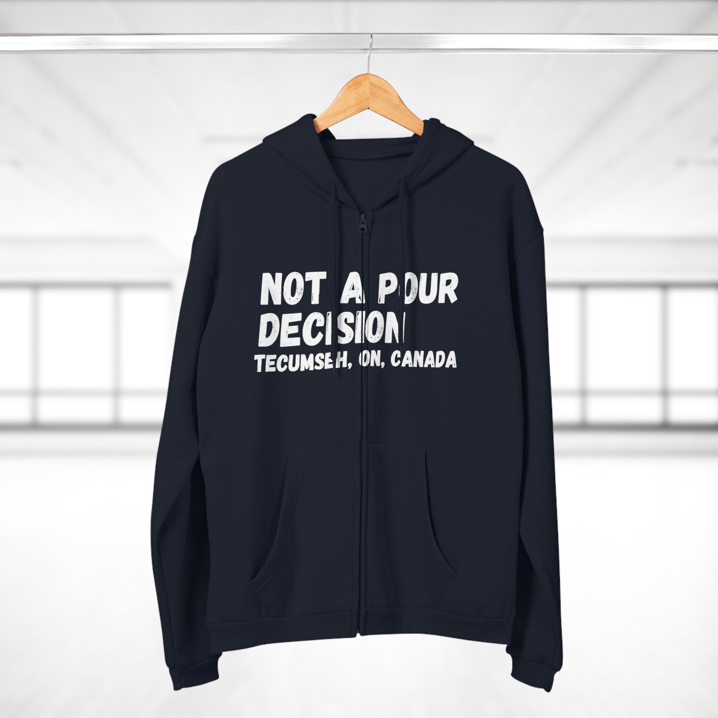 Go Out and Do - Unisex Hooded Zip Sweatshirt